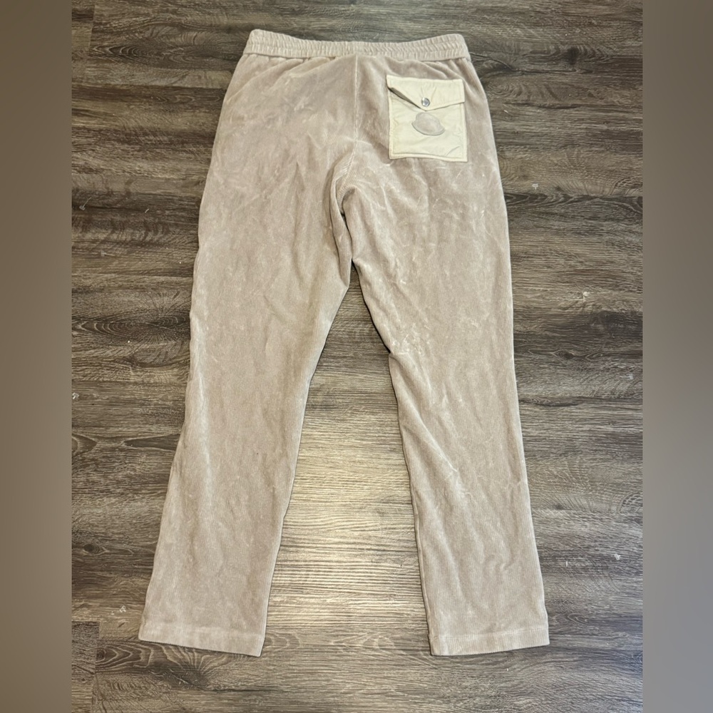 Moncler Corduroy Drawstring Trousers Light Beige - Picture 9 of 16